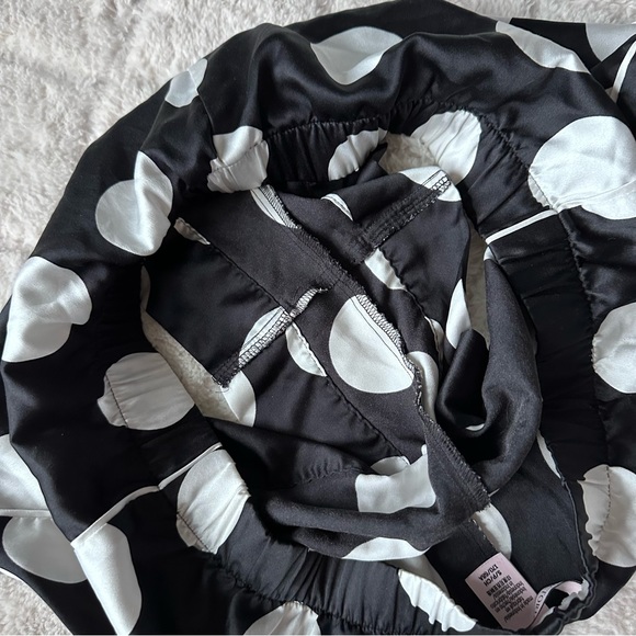 Victoria's Secret | Black and White Polkadot Satin Sleep Shorts | Size Small - Picture 4 of 10